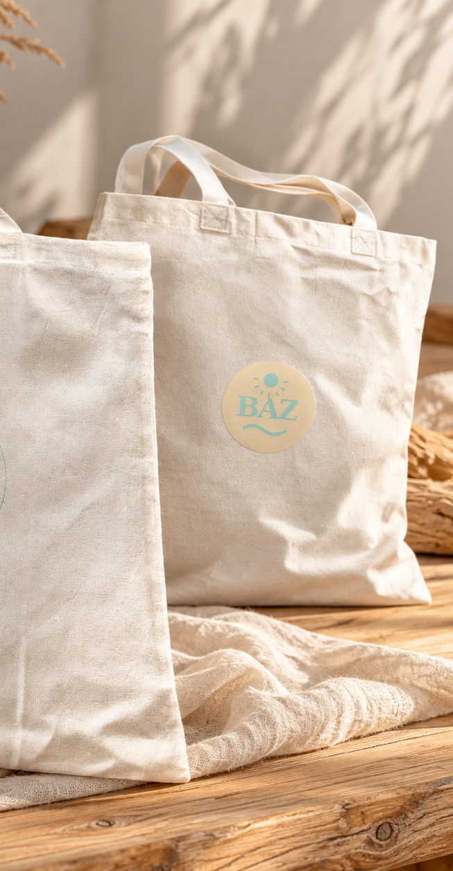 Bloom Aan Zee tas — achterkant